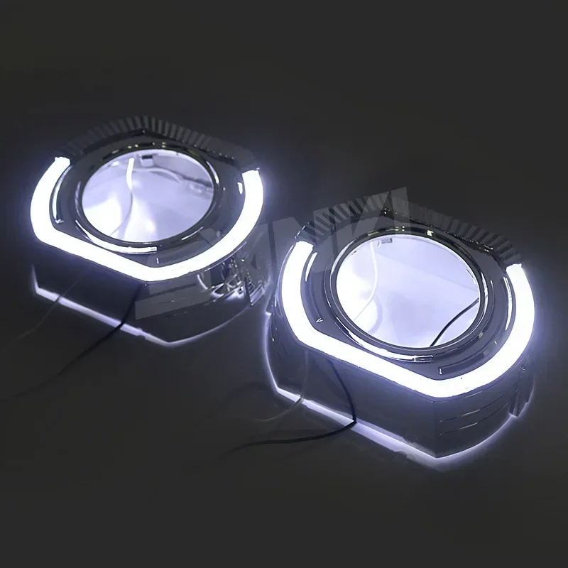 

Upgrade Your Car Lighting with LED Decorative Lights | Lens Decorative Cover Bi LED Projector Lens Mask Lampshades | Angel Eyes