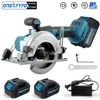 Brushless Circular Saw 125mm Cordless Electric Saw Adjustable Wood Cuttiing Machine Handheld Woodworking Saw for Makita Battery 1