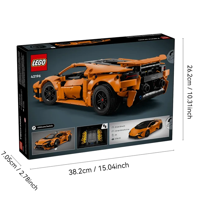 Lepin-42196 lepin-42196建物のおもちゃセット、オレンジ色