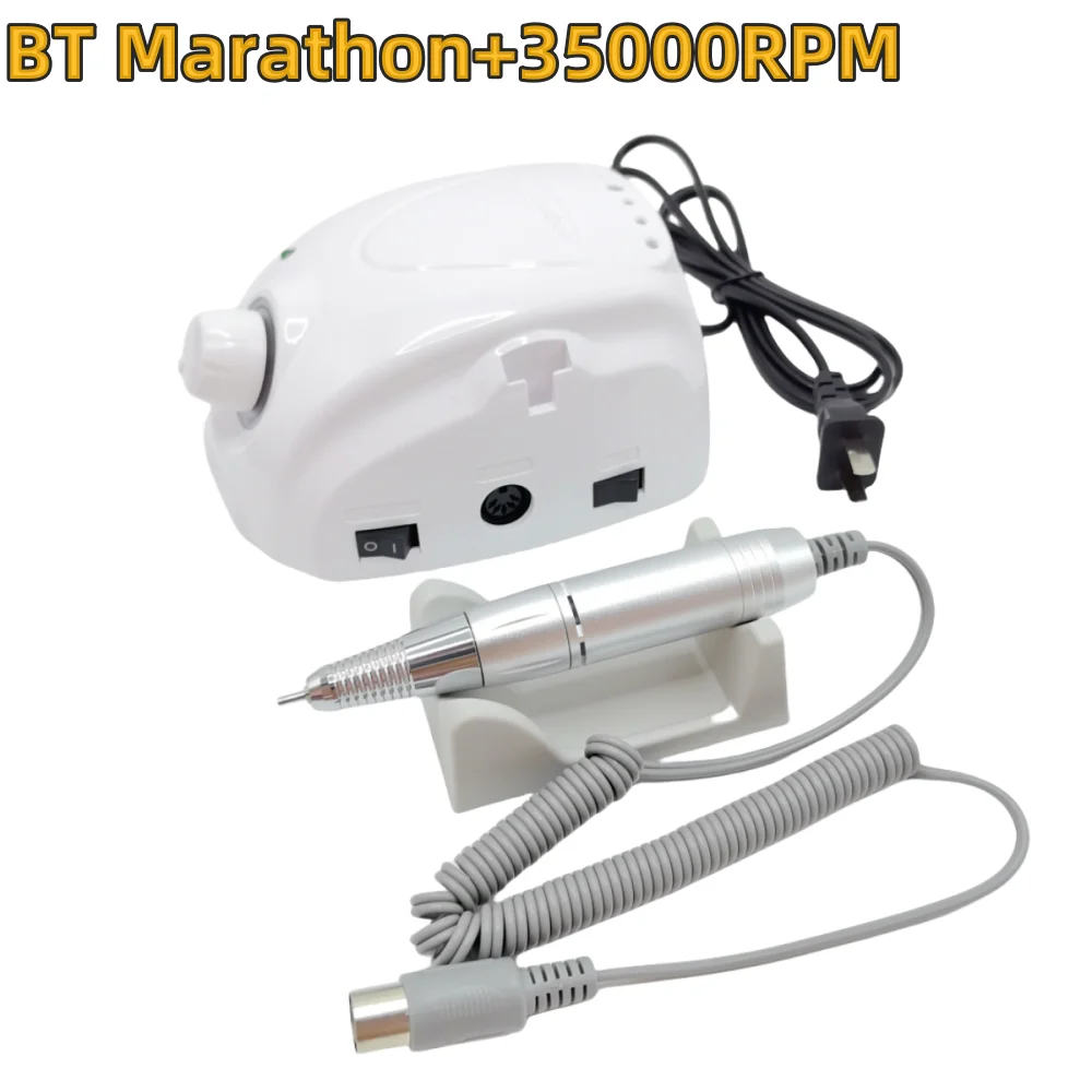65W Electric Nail Drill BT Marathon Champion-3 Manicure Machine 35K Polishing Handle Milling Cutter Manicure Grinding Nail File 2
