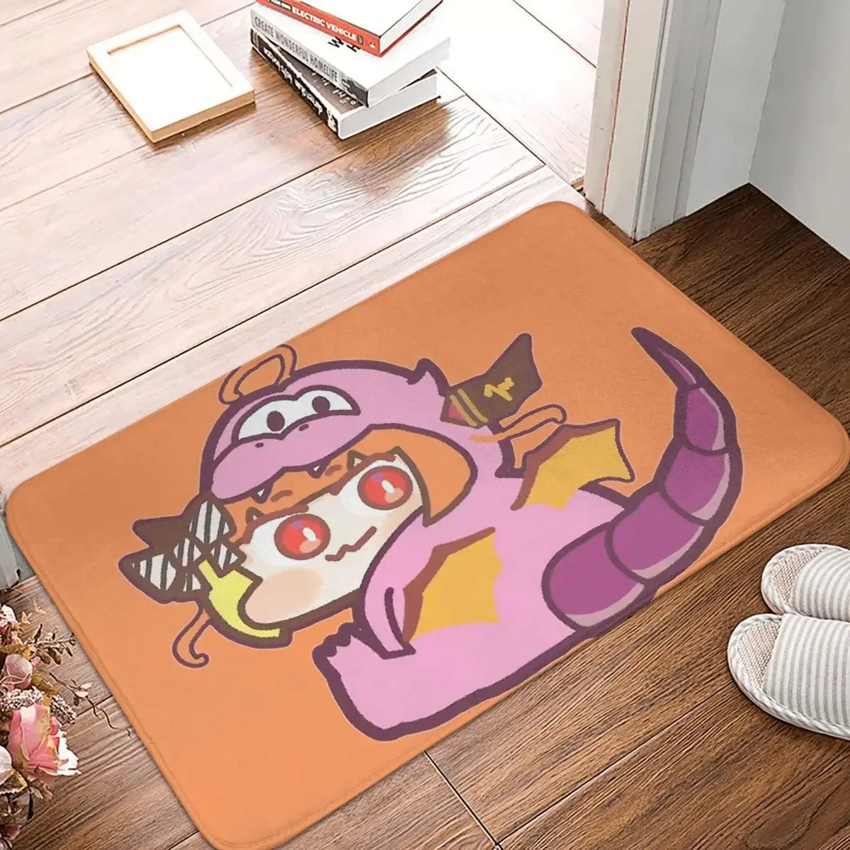 

Hololive Kawaii Virtual Idol Non-slip Doormat Kiryu Coco Carpet Living Room Kitchen Mat Welcome Flannel Decorative