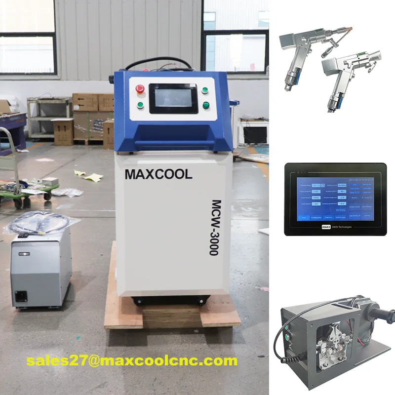Maxcool Laser Machines 1000w 1500w 2000W 3000W Fiber Laser Machine Cutting, Welding, Cleaning Function 3 In 1 2