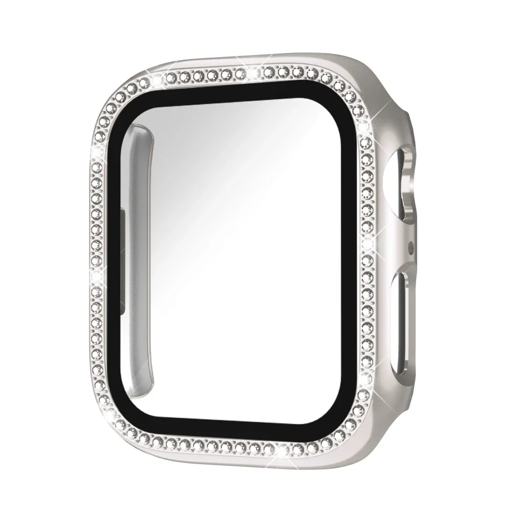 Luxurious Bling Bumper Screen Protector with Diamond Case & Glass
