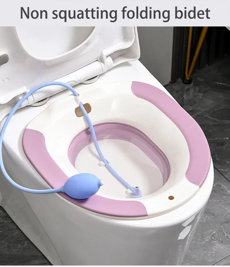 Folding Toilet Bidet Pregnant Women Special Wash Basin Bath Tub Soaking For Pregnant Women Hemorrhoid Patient Care clean Basin