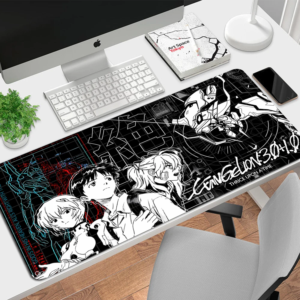 

Large Gaming Mouse Pad XXL E-Evangelion Desk Mat Non-Slip Rubber Game Mouse Mat Computer Keyboard Mats Pad Big Mousepad Gamer