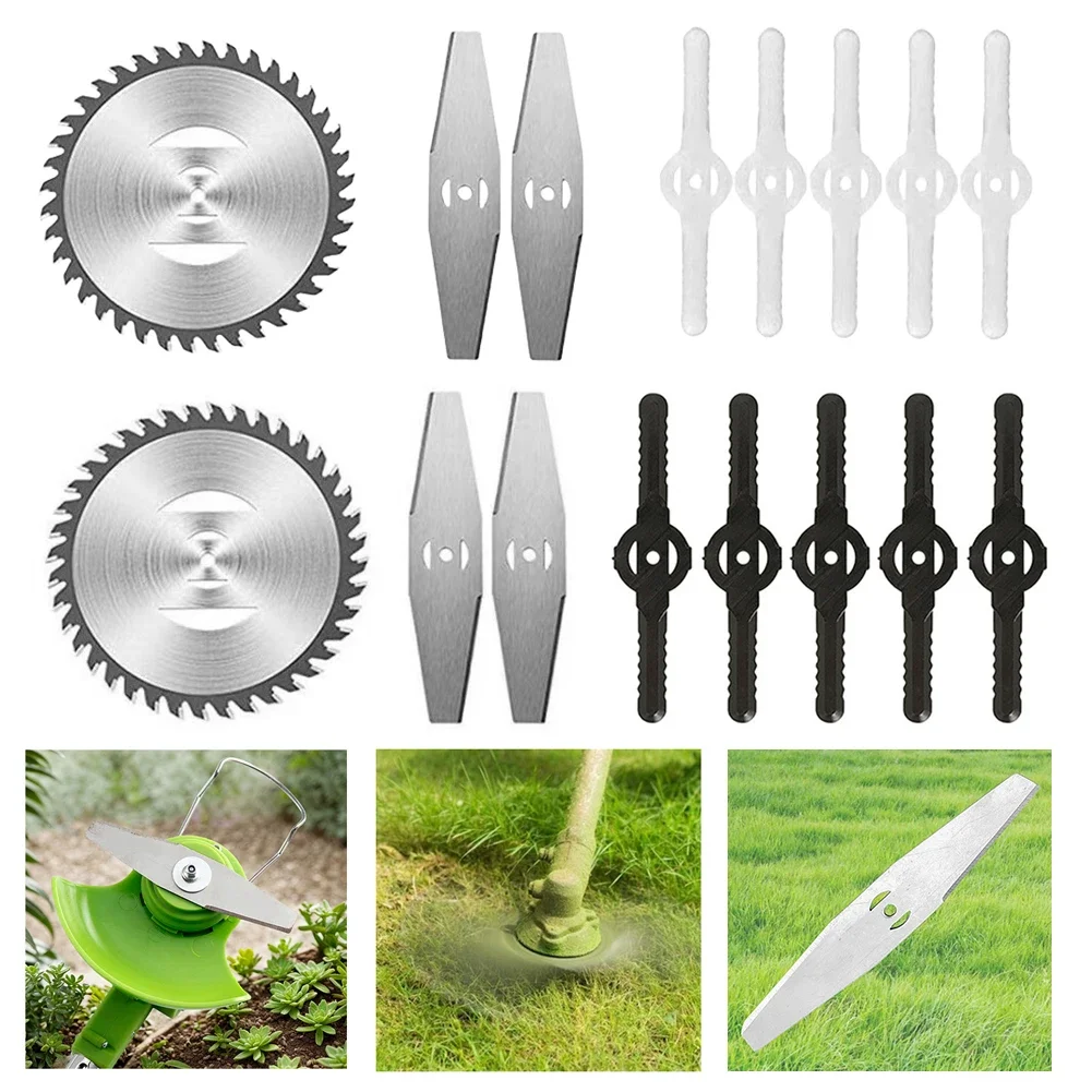 150MM Cordless Grass String Trimmer Cutter Blade Plastic Metal 4inch Saw Blade Grass Trimmer Saw Blade Lawn Mower Fit Accessory