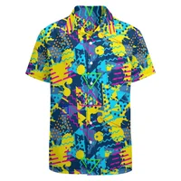 Casual Turtle Floral Graphic Shirts For Men Clothing 3D Printed Hawaiian Shirt Short Sleeve Y2k Tops Kawaii Clothes Lapel Blouse 1