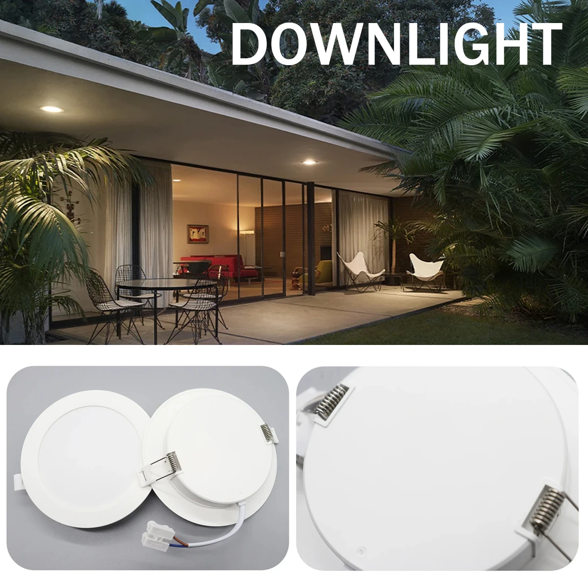 2-10pcs/lot Round Led Panel Light Led Downlight AC100-240V 3000K 4000K 6000K 10W 17W 24W Spot for Home Foyer Indoor Lighting