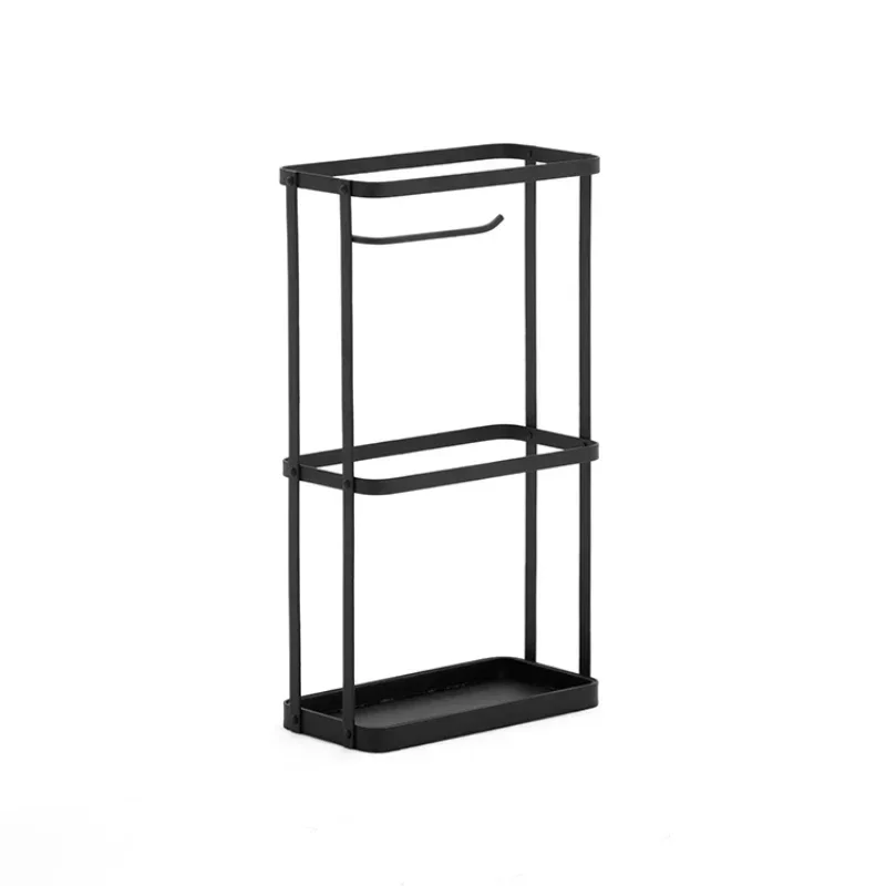 HighQuality Umbrella Stand Double Layer Iron Art Cane Holder Hotel Hall Parasol Holder Versatile Practical Umbrella Rack onsale