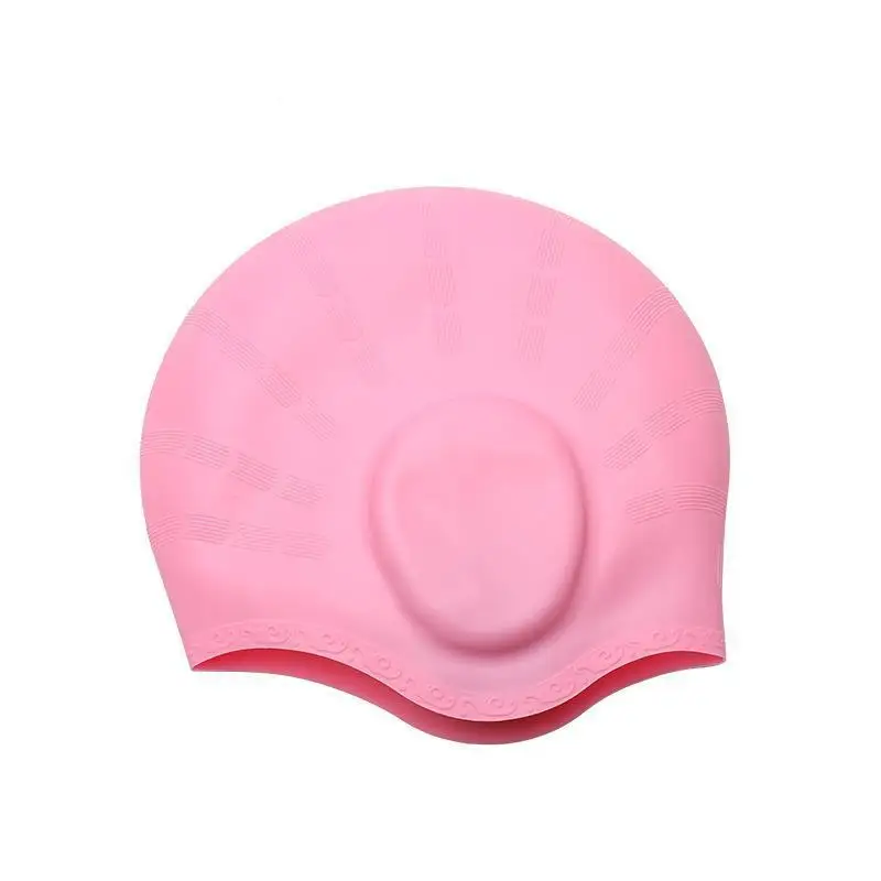 Waterproof Ear Protector Cap With No Wut Head Silicone High Quality Swimming Caps Children and Adults High Elasticity Diving Hat 5