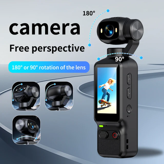 HD Vlogging Camera 180 Degree Rotatable for Vlog YouTube Video Recording Entry Portable Anti-Shake Action Camera for Gift 1