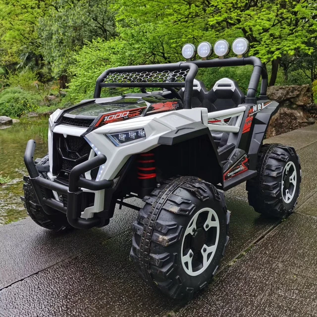 Carro elétrico infantil com assento duplo, grande tração nas quatro rodas,  veículo off-road, brinquedos adultos, jogo de equitação, carrinho de  balanço - AliExpress