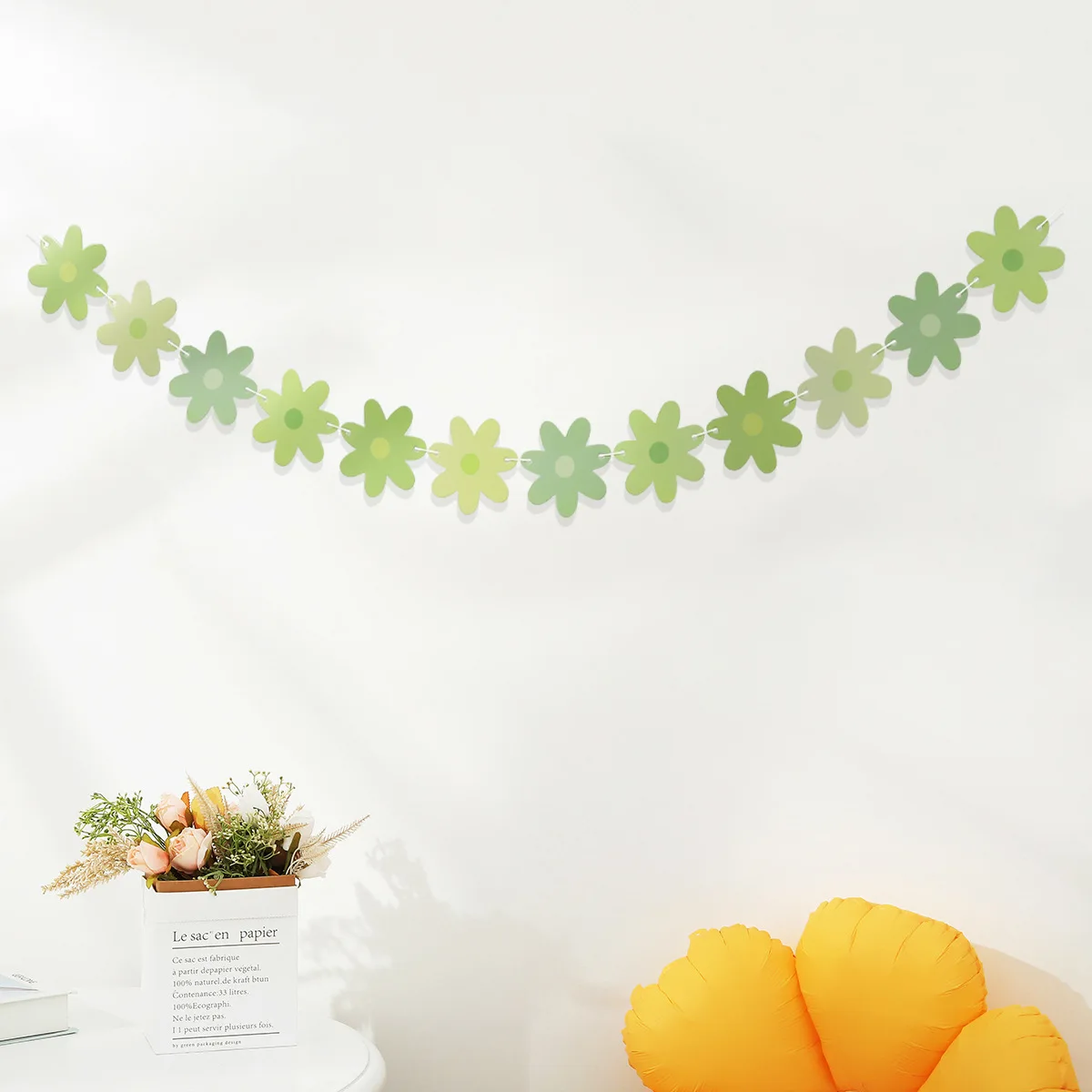 Vibrant Daisy String Hanging Party Banner Decor