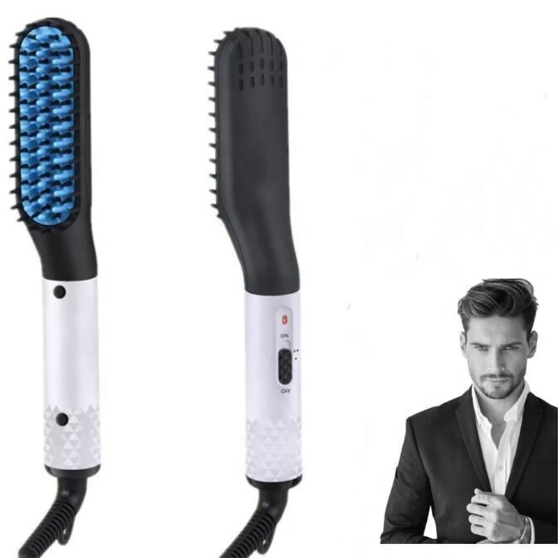Men's Electric Beard Straightener Portable And Fast Heating Men's Electric Straight Hair Comb Salon Styling Tool