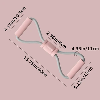 Figure 8 Resistance Bands, Multi-Function 8 Shaped Resistance Band, Resistance Band Elastic, for Home Gym, Training, Stretching. 3