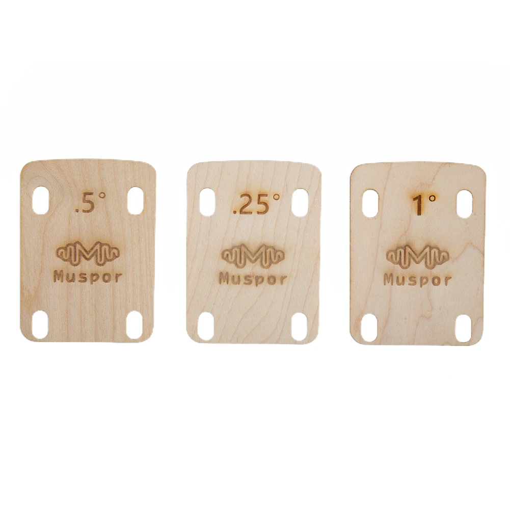 

Аксессуары Maple Neck Shims, сменная Кленовая Пластина для электрогитары 0,25/0,5/1 градус 2-3/16 дюйма X 3 дюйма, абсолютно новая