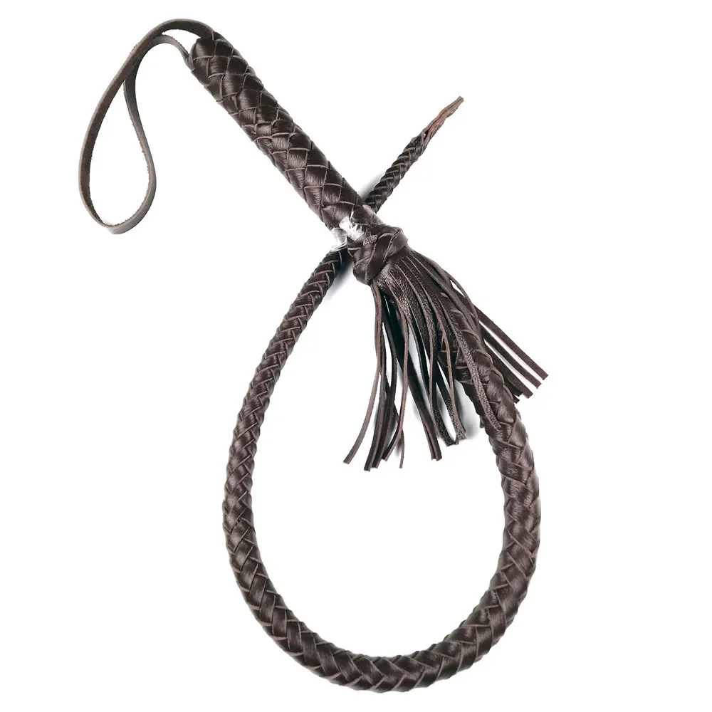 75CM Horse Riding Whip Cowhide Leather Racing Training Horse Back Crop Training Whip Equestrian Equipme 2