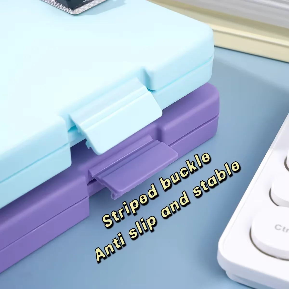 Multi-function Large Capacity A4 clip storage box For School And Office Use 1PC