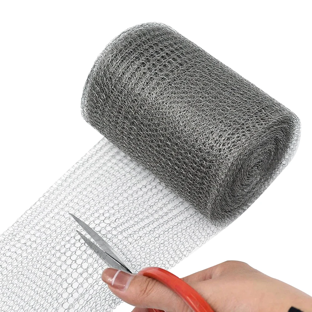 Description Picture 3 of item3/6/9/12/15M Metal Mesh Wire Mesh Rabbit Rodent Protection Stainless Steel Mesh Filter Wire Mesh Garden Netting for Hole Filler