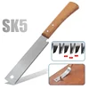 Flush Japanese Tools Double-edge Steel Woodworking Blade Flexible Cut Sharp Sawtooth For Saw Small Saw Hand Trimming 4