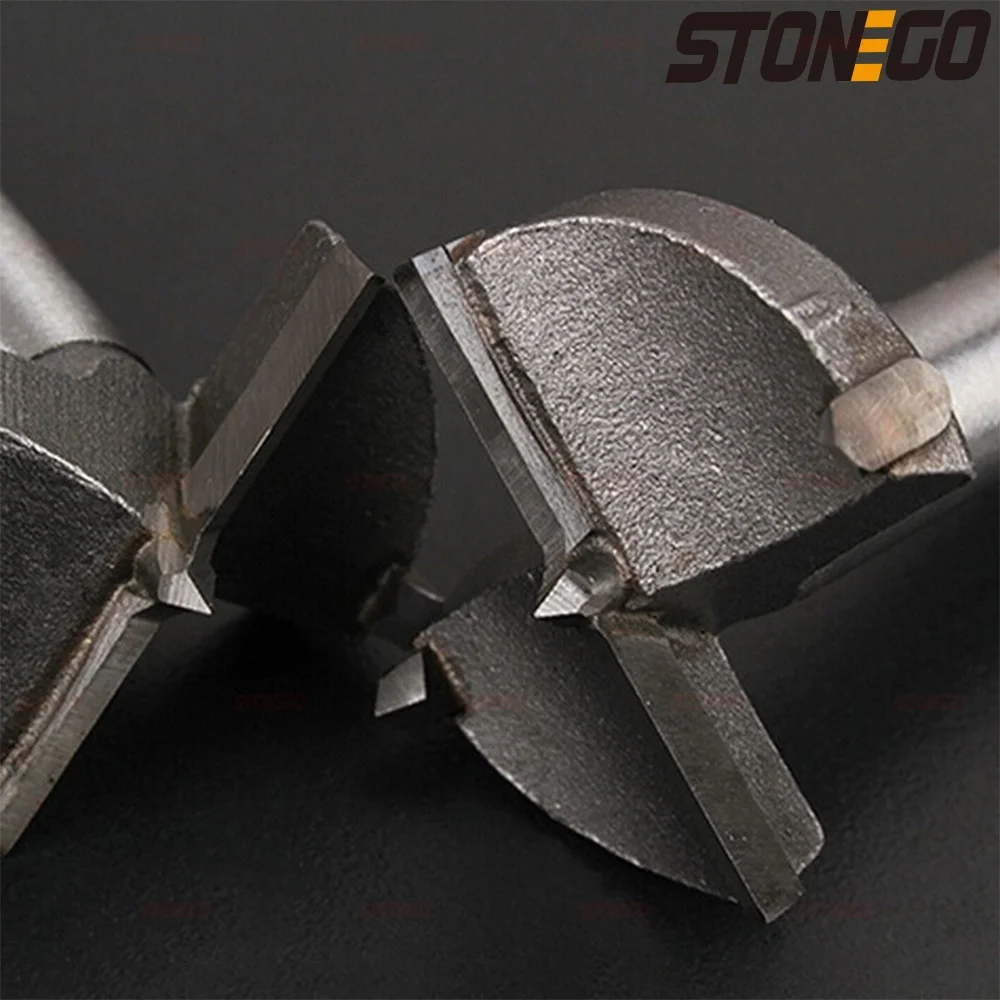 STONETO 카바이드 오거 막힘 톱 절단 도구, 목공 구멍 오프너 드릴 비트, 원형 힌지, 나무 문 펀칭, 1 개