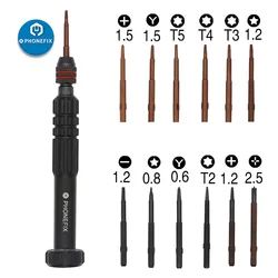 Premium 12 - Piece Precision Screwdriver Set with Torx and Cross Bits (12in1 screwdriver)
