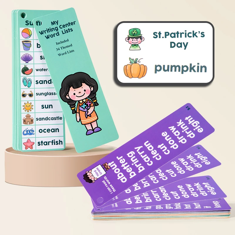 Kids Vocabulary Flash Card Sight Words English Educational Flashcards Vocabulary Building High Frequency Words Teaching Aids 3