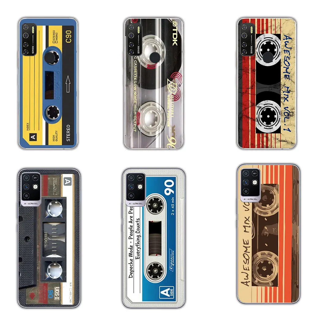 Vintage Cassette Tape Design Phone Case – Soft, Protective Casing