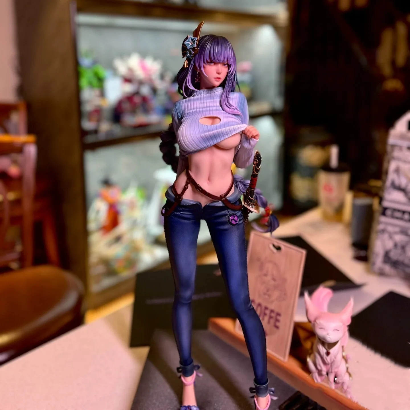 

54cm Gk Fa Sexy Thunder General General Milky Thunder Collectible Figures Milky Knife Game Anime Model Toys Ornaments Boy Gifts