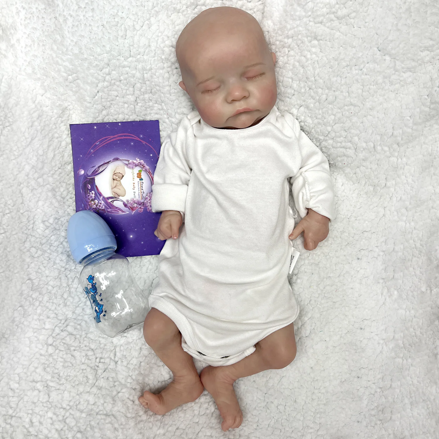 Attyi 18 Inch Girl and Boy Levi Reborn Baby Doll Full Body Solid Silicone Realistic Newborn Doll Toy bebes rerbon silicona