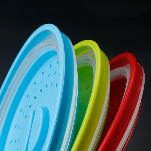 Reusable Vented Microwave Splatter Cover Lid Food Fresh Keeping Large For  Kitchen Bowls Cake Dish Plastic Universal Covering - AliExpress