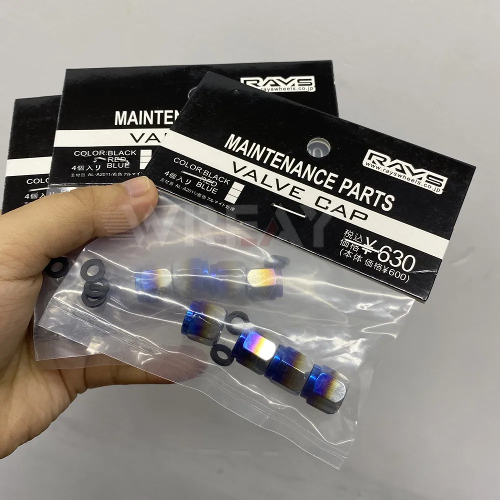 Tapones De Válvula Y Arandelas Azules Para Neumáticos De Moto - RFX, Para Enduro, Motocross, Pit Bike