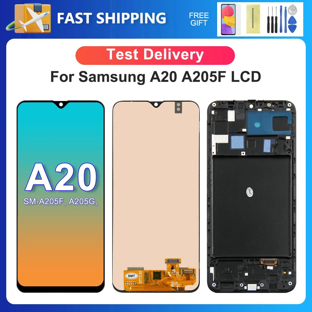 

A20 For Samsung 6.4''For Ori A205F A205G A205W A205U A205S LCD Display Touch Screen Digitizer Assembly Replacement
