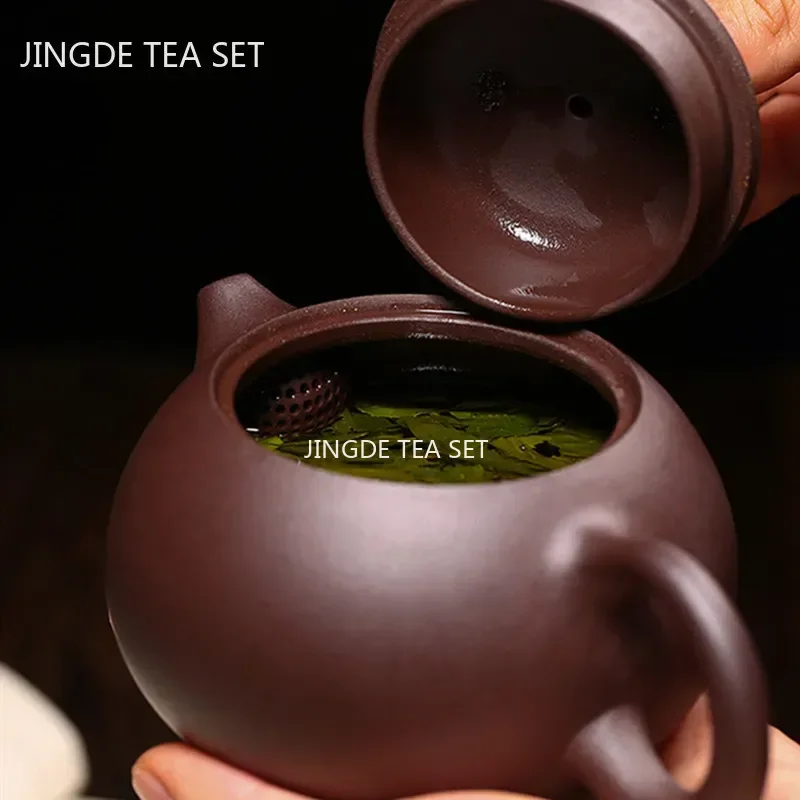Boutique Yixing Purple Clay Teapot Master Handmade Xishi Tea Pot Raw Ore Zhu Mud Beauty Kettle Chinese Tea Set Accessories