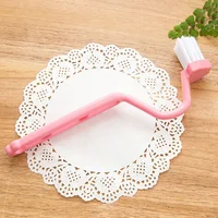1pcs Portable Curved Bathroom Cleaning Brush Cleaning Accessories Bathroom Brush Angle Handle Curved Brush Toilet Brush 3
