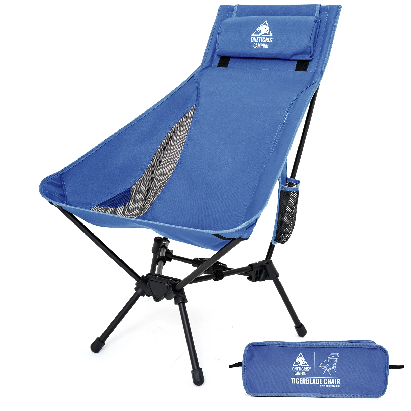 Fauteuil camping OneTigris Tigerblade haut dossier relaxant pliant pêche randonnée plage jardin