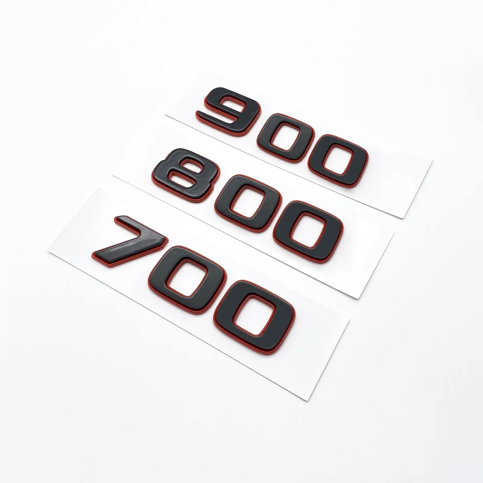 3D Color Block 800 900 700 Nameplate Badge Emblem Car Trunk Sticker For Mercedes Benz Brabus AMG W463 W464 G500 G63