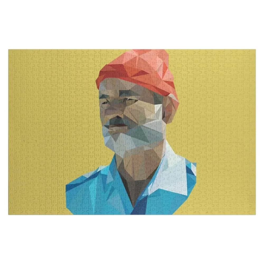 

The Life Aquatic with Steve Zissou geometric low poly portrait - Bill Murray Jigsaw Puzzle Children Customized Photo Puzzle