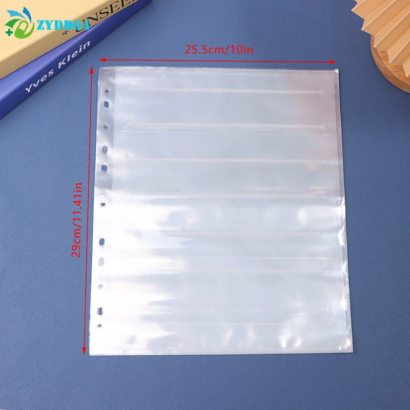 ● 10pcs 135/120 네거티브 필름 보관 페이지 무산성 가방 흑백 컬러 필름 슬라이드 보존 페이지 무산성 필름 가방