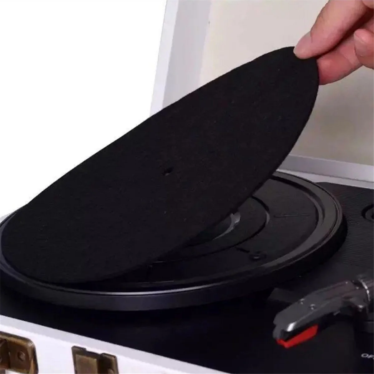 Felt Turntable Platter Mat Slip Mat Audiophile 3mm Thick Turntable for LP Vinyl Record Audio Replacement Accessory