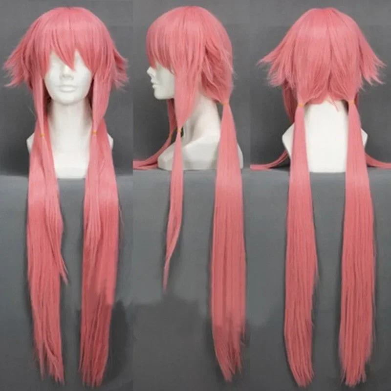 

Бесплатная доставка, длинные парики из аниме «Mirai Nikki Future Diary Yuno Gasai» длиной 100 см для косплея