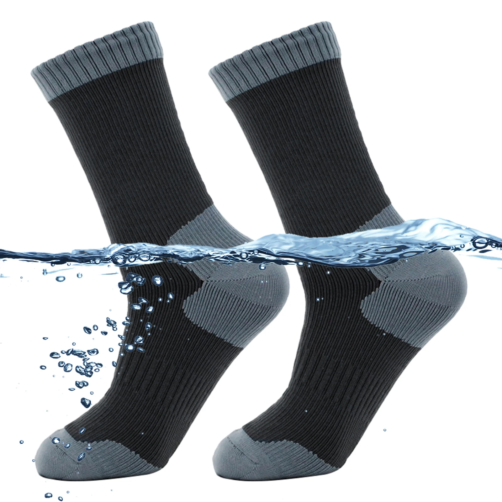 Waterproof Outdoor Adventure Socks for Adults Breathable Warm and Waterproof Socks for Skiing Water Sports Hiking Cycling