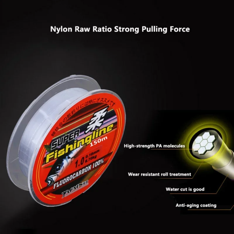 100/150/200/300/500M Fishing Lines Super Strong Strands Nylon Wire Fishing Multifilamento Transparent Fishing Lines 6
