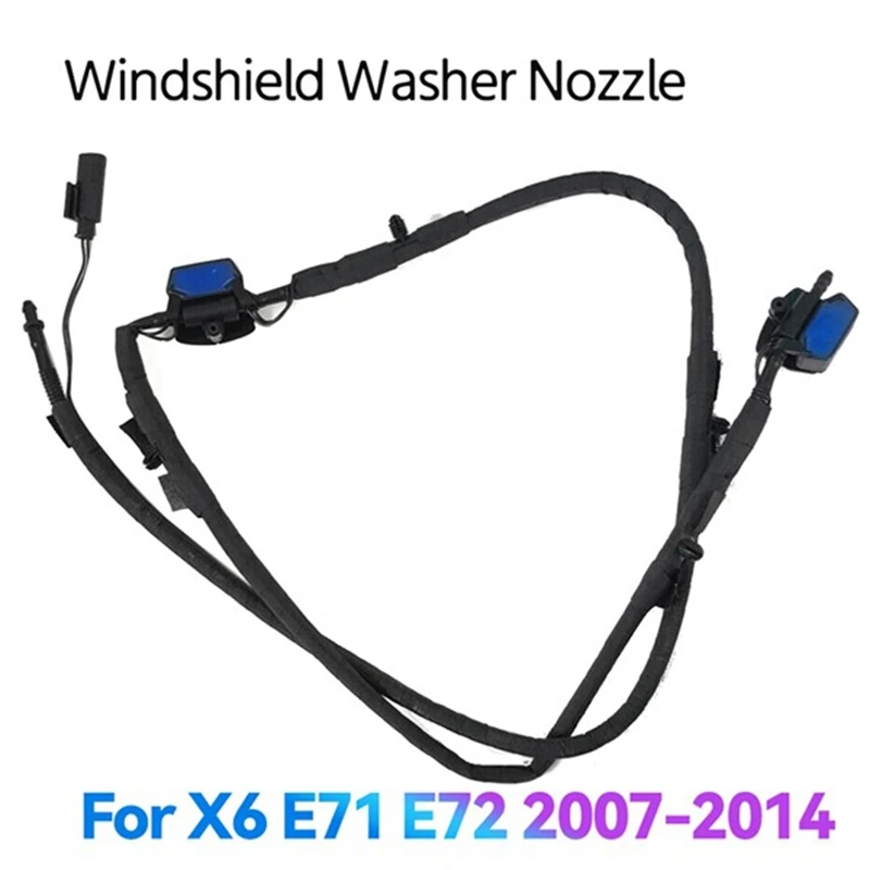 

1 PCS Car Windscreen Nozzle Windshield Washer Sprayer Jet System 61667275175 61667275176 Parts Accessories For BMW X6 E71 E72