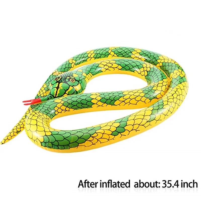 Summer Inflatable Snake Crocodile Blow Up Funny Water Toy Fake Snake Alligator Balloon for Beach Swimming Pool Inflatable Toys
