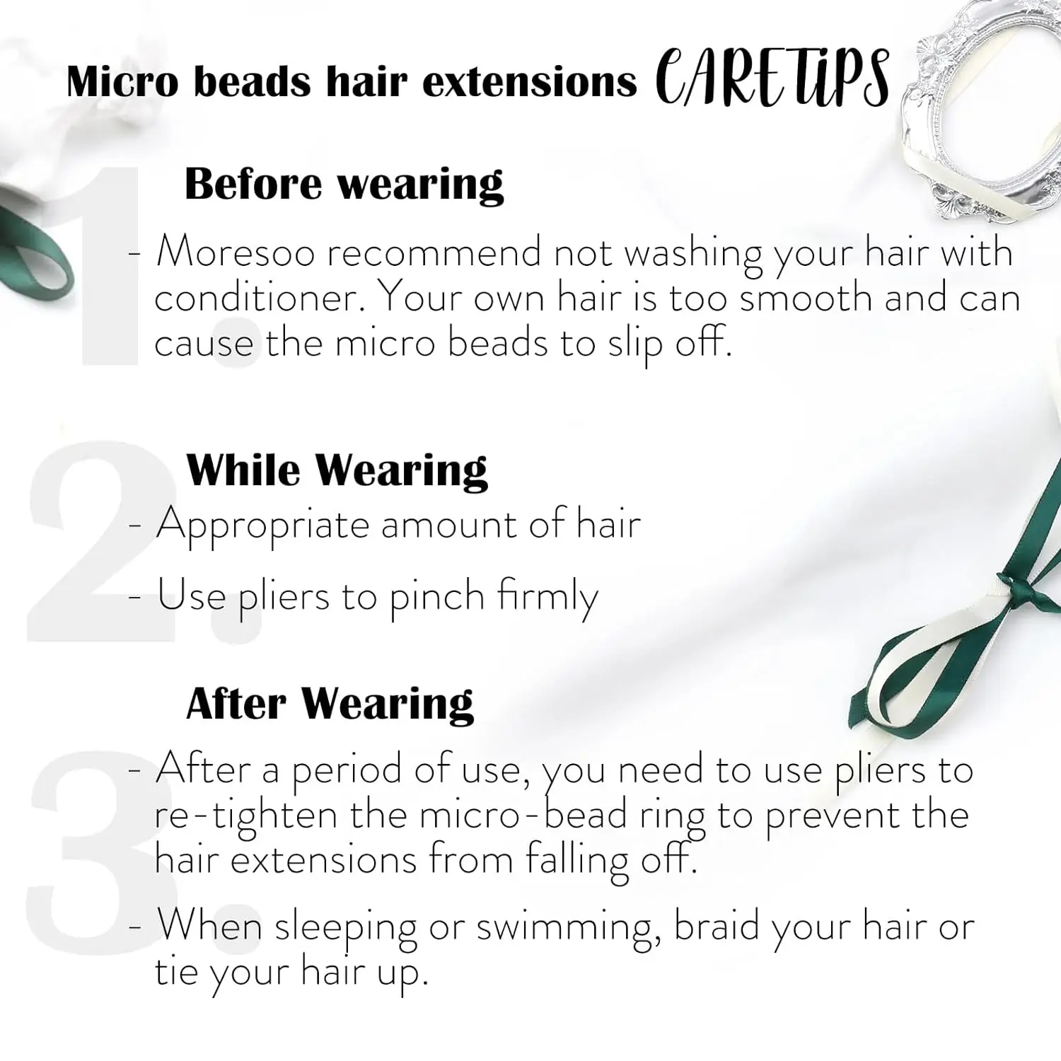Fish Line Micro Ring Loop Hair Extensions 16-26 inch Remy Human Hair Extension 1g/Strand 50g Straight Natural Color 1B For Women