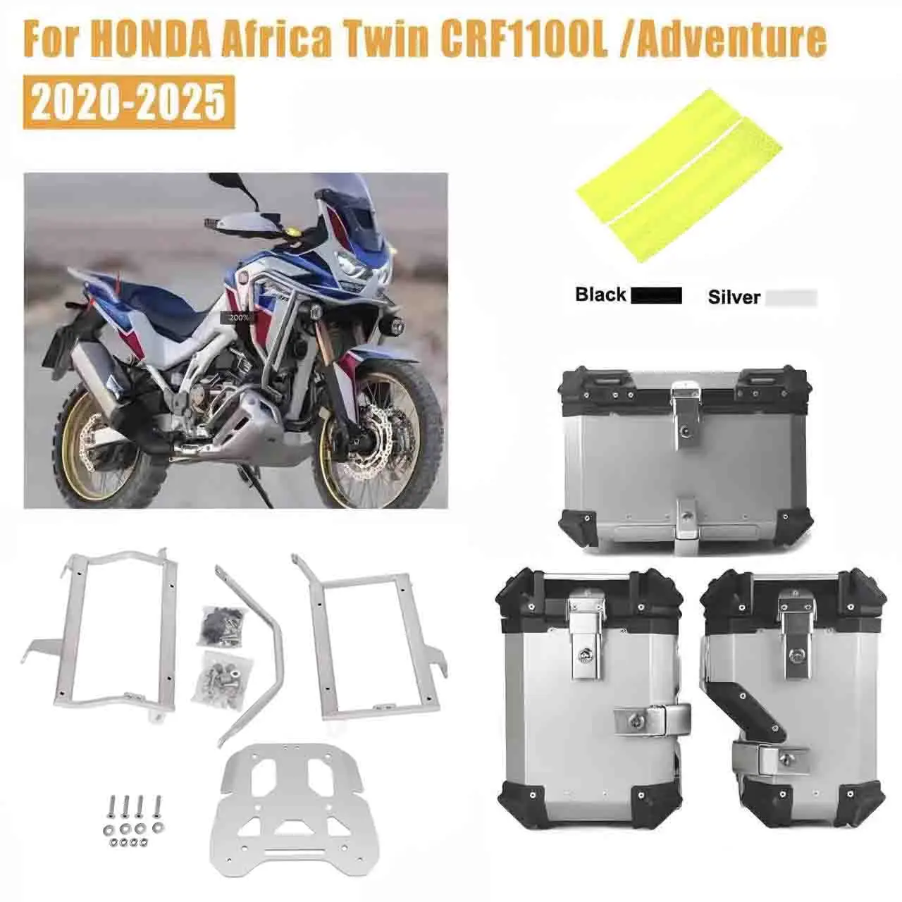 For HONDA CRF1100L Africa Twin ADV 2020-2025 Motorcycle Trunk Side