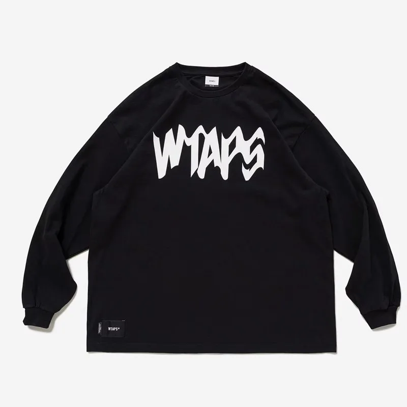 

2024 WTAPS QUAKE Hidden Limited Loose Casual Print Long sleeved T-shirt TX1028