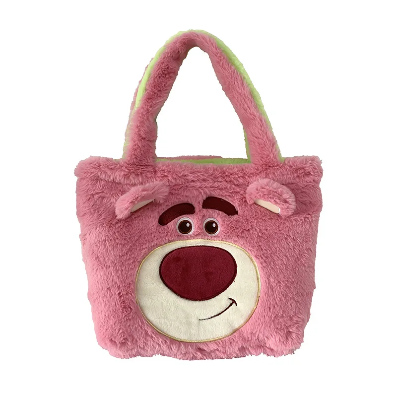 Bolso de mano de felpa de Stitch Kawaii de Disney, bolsa de axila de ocio  con colgantes, bolsas de viaje de dibujos animados, regalo de cumpleaños  para niña - AliExpress