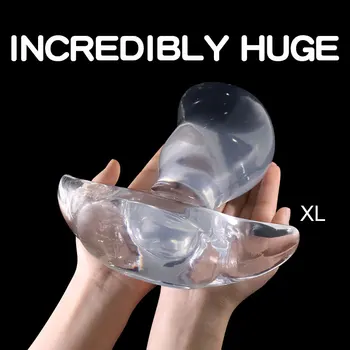 TLXT 6 Sizes Anal Plug Large Butt Plug Men Soft Dildo Jelly Anal Sex Toys Gay Butt Plug For Women Vagina Extender Anus Dilators 2